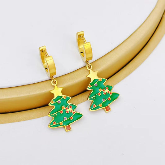 Christmas Tree Earrings