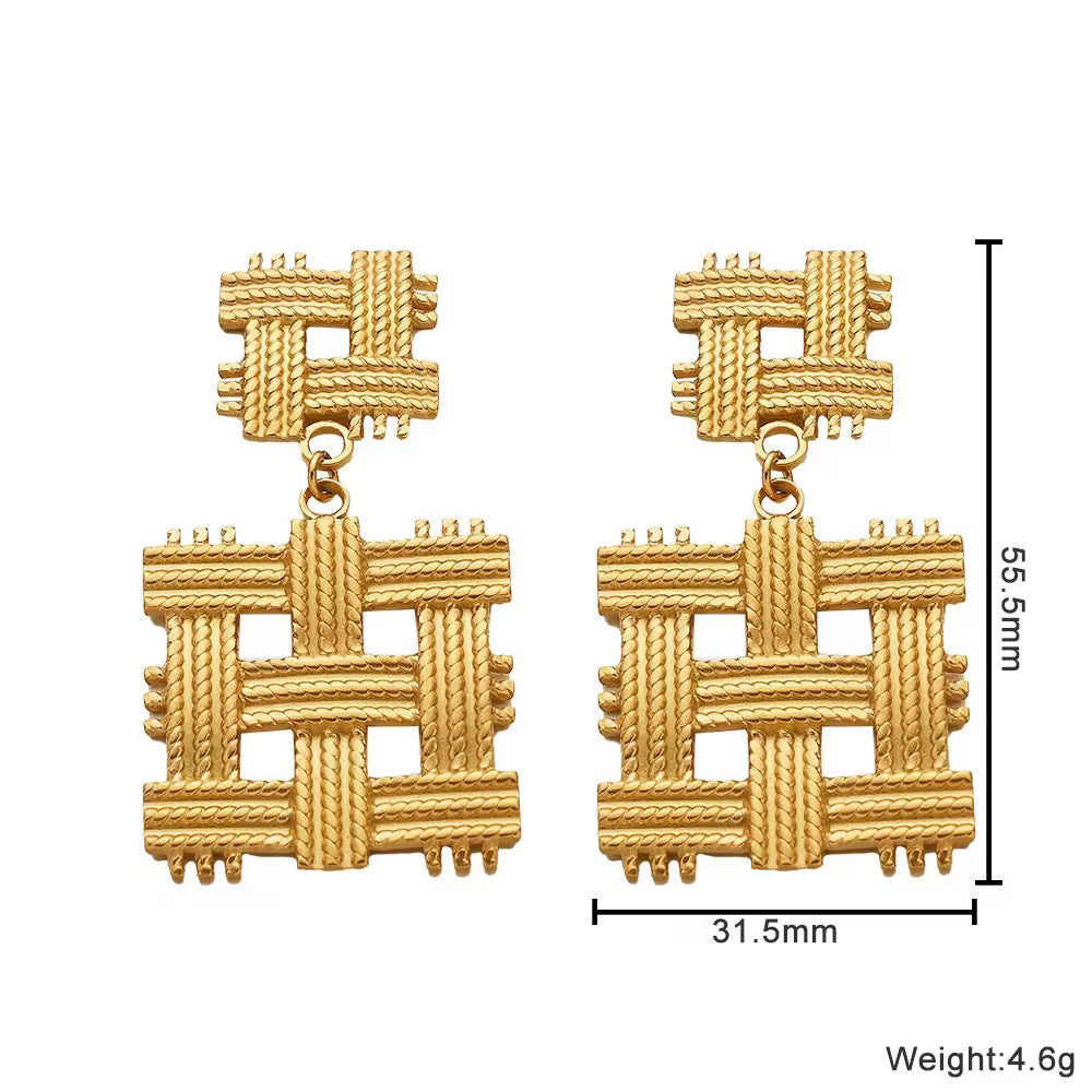 Azura Woven Statement Earrings