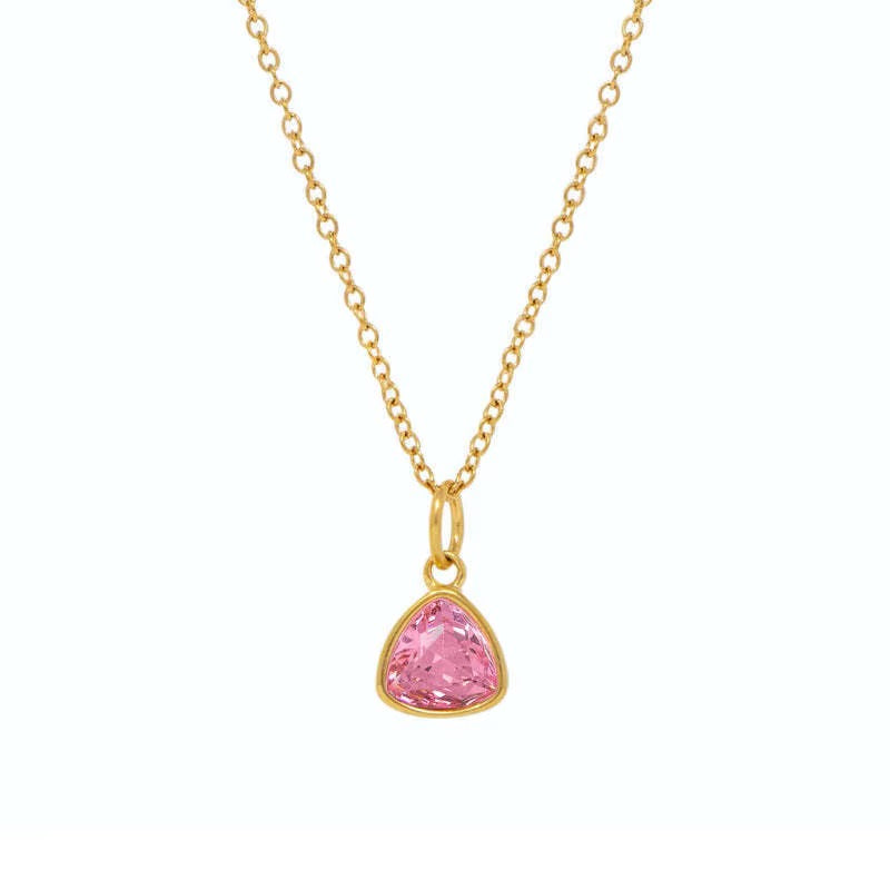 Tria Birthstone Necklace