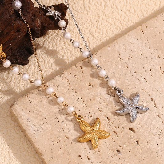 Pearly Star Necklace