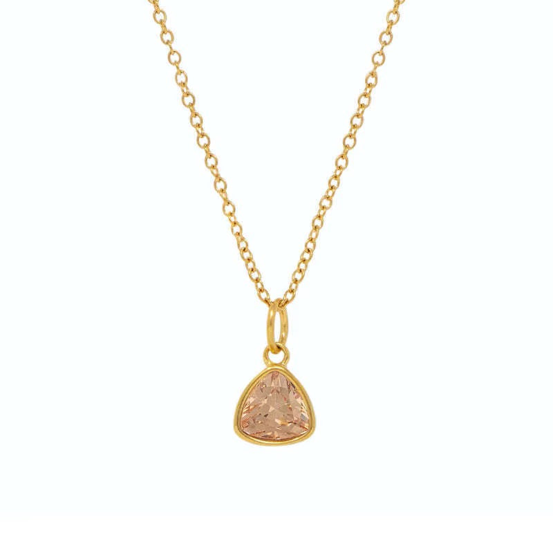 Tria Birthstone Necklace