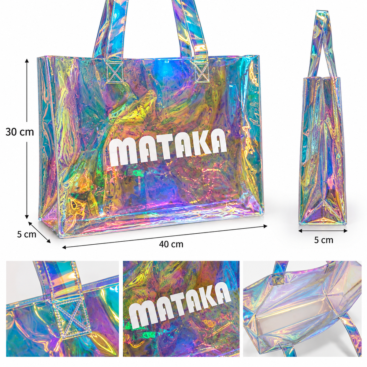 Mataka Holographic Tote Bag