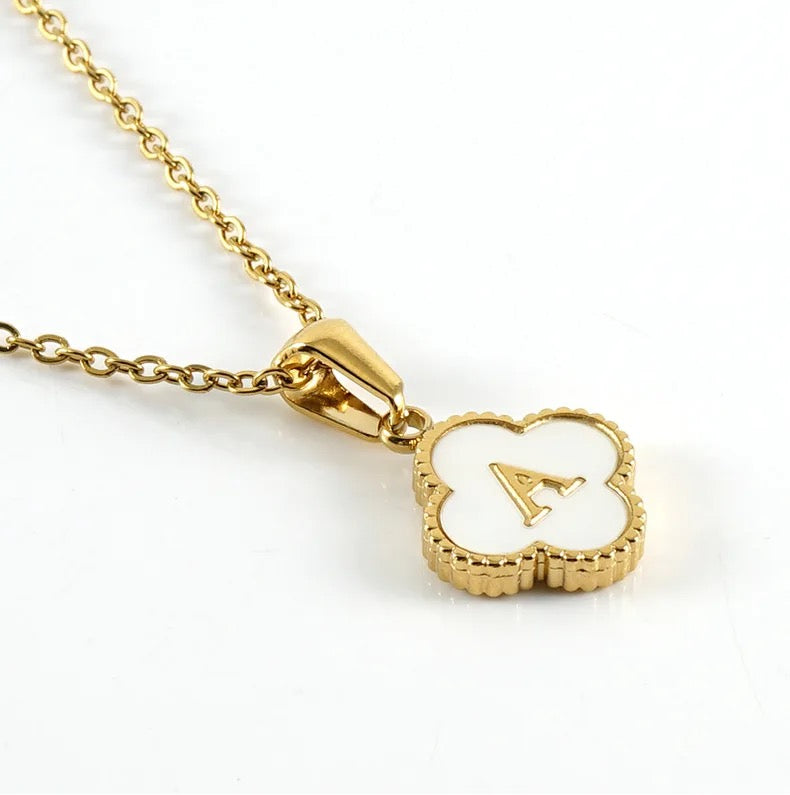 Clover Initial necklaces