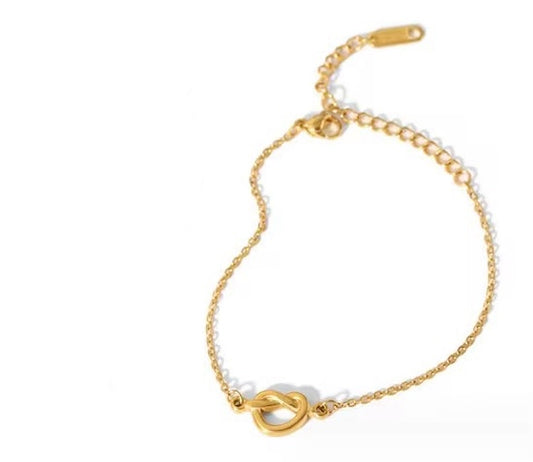 Knotted Heart Bracelet