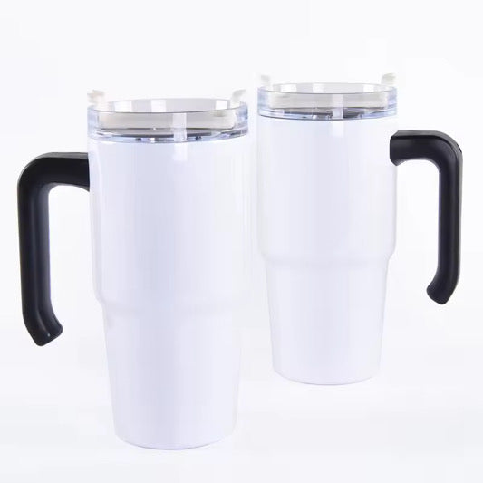 600ml Stainless Steel Tumbler with Handle – Customizable with Wrap