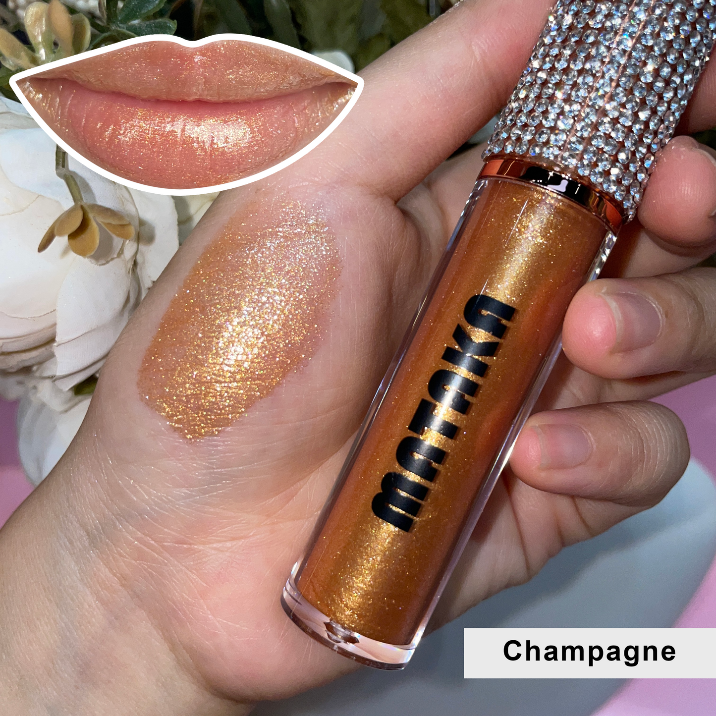 Glitter Lip Gloss - Champagne