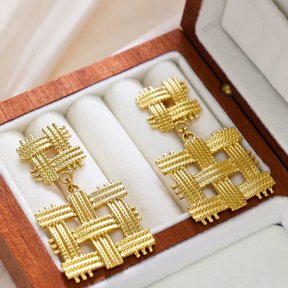 Azura Woven Statement Earrings