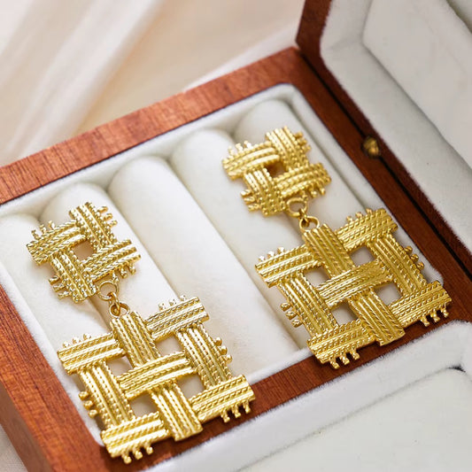 Azura Woven Statement Earrings