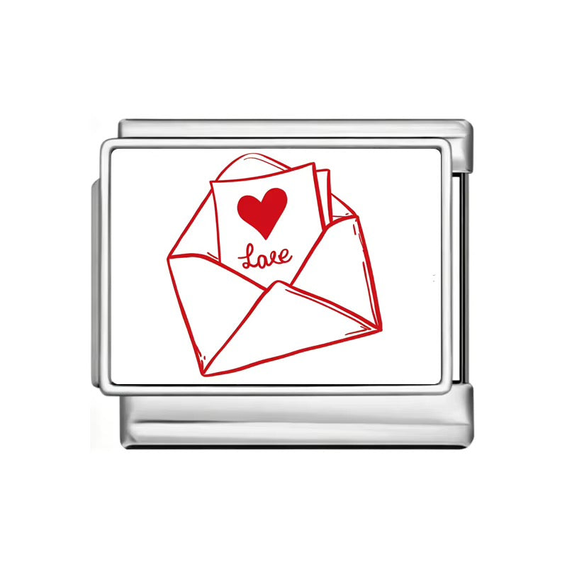 Italian Bracelet Charm - Love Letter