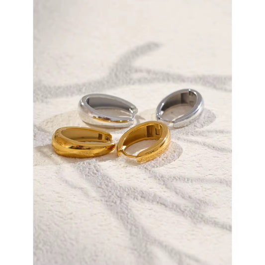 Hailey Hoop Earrings - Gold