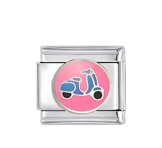 Scooter Stainless Steel Italian Charm