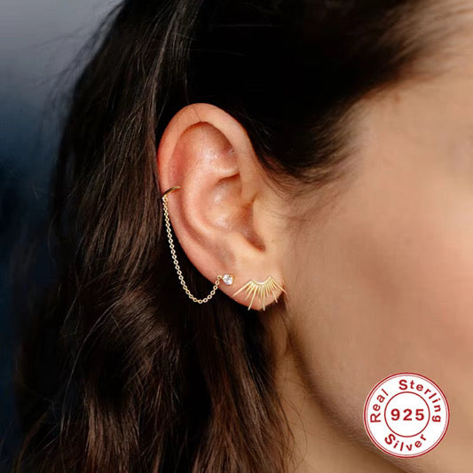 Lux Chain Link Solo Ear Cuff