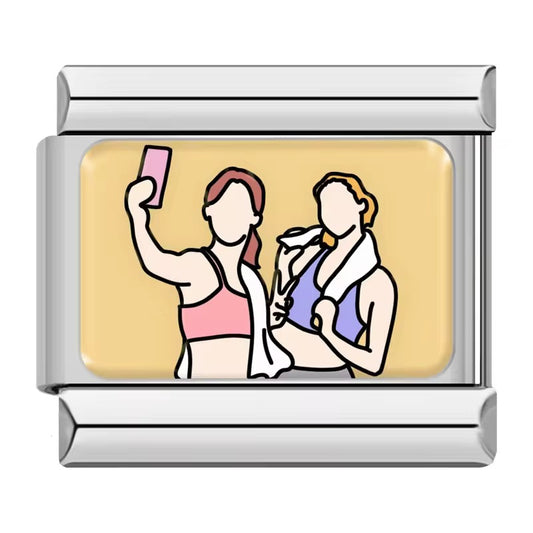 Italian Bracelet Charms - Selfie Friends