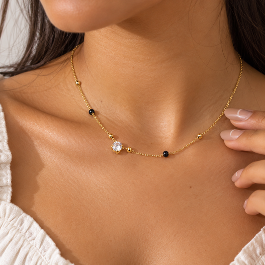 Noir Sparkle Necklace
