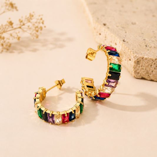 Carnivale Hoop Earrings