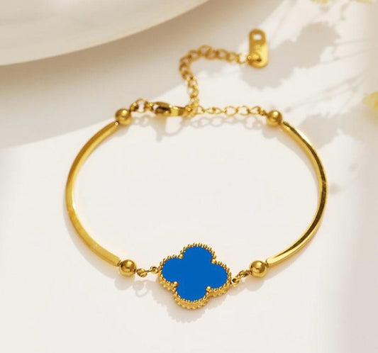 Eclat Clover Bracelet - Blue