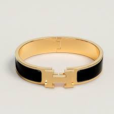 H Designer Inspired Bracelet - Black