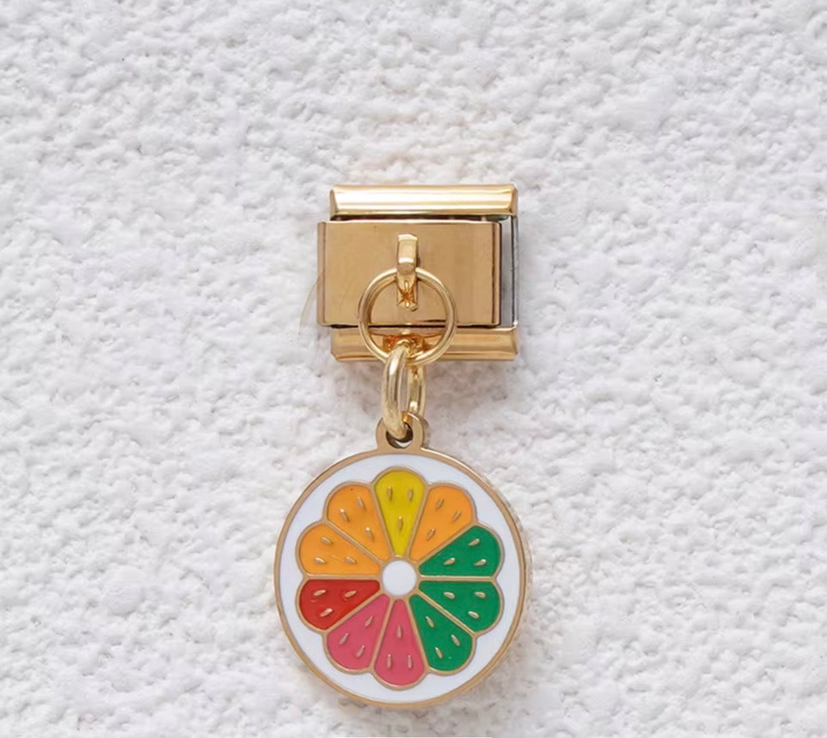 Italian Bracelet Charm- Citrus