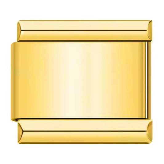 Single Gold Plated Stainless Steel Italian Bracelet Link