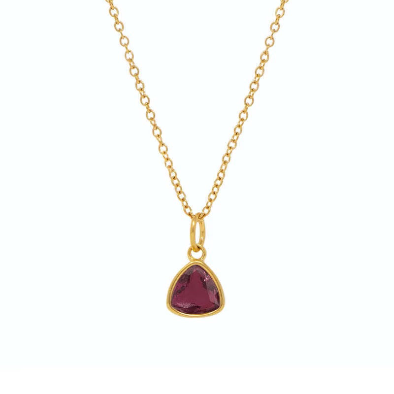 Tria Birthstone Necklace
