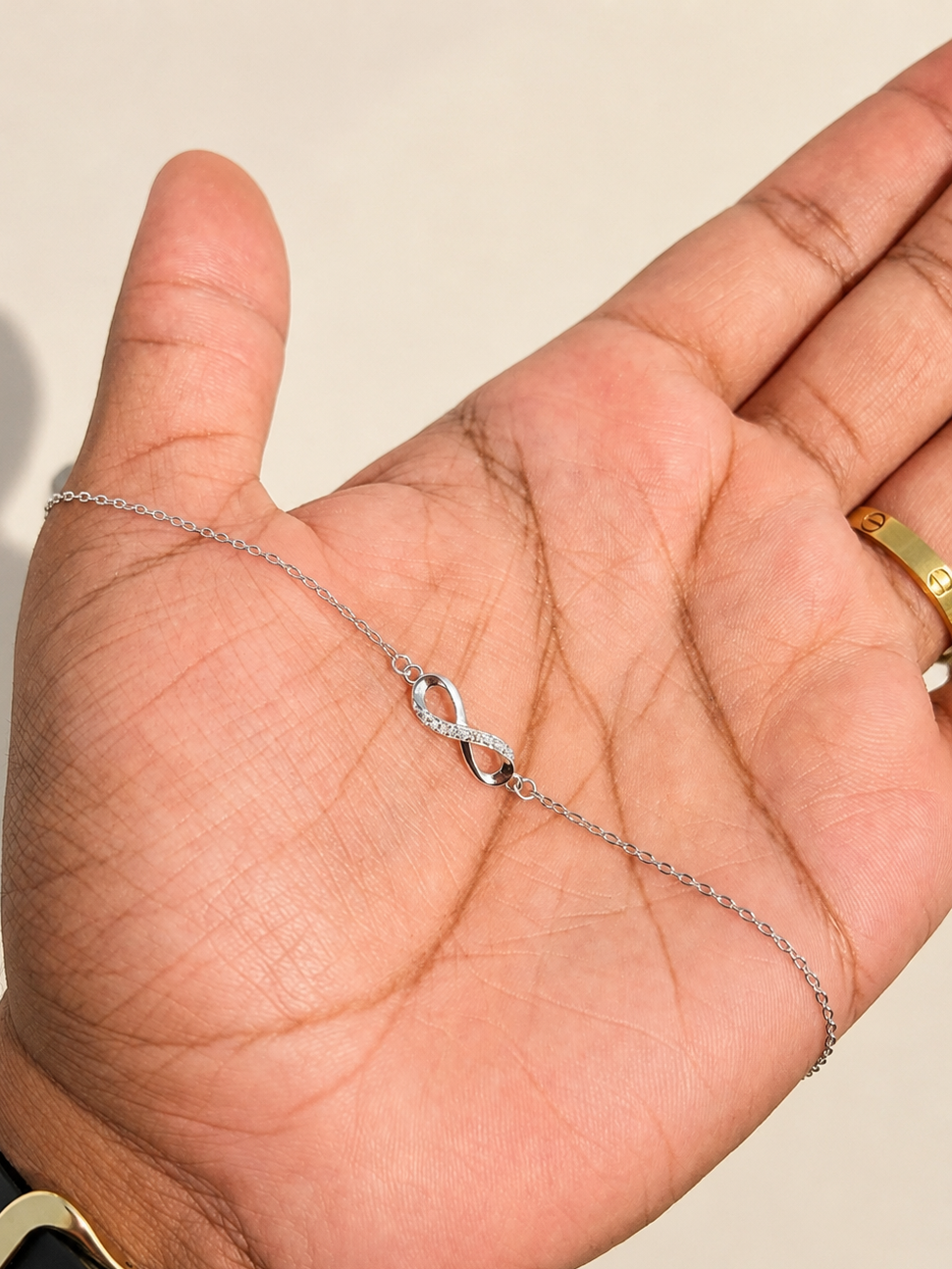 Amaya Sterling Silver Infinity Bracelet
