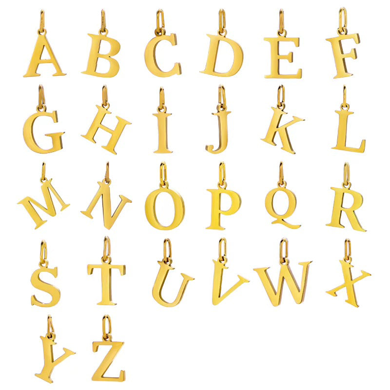 Classic Cutout Initial Pendants