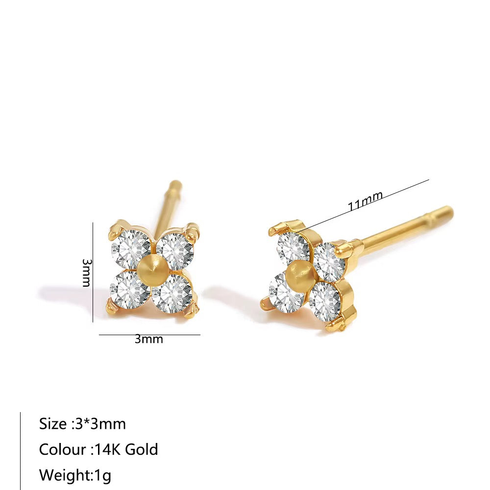 Stellar Flower Earrings (Birthstone)
