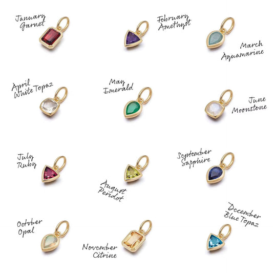 Pendant - Dainty Birth Stones